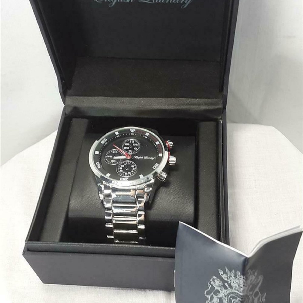 New English Laundry Mens Quartz Watch Stainless